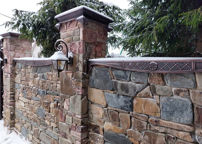 Колпаки заборные и отливы