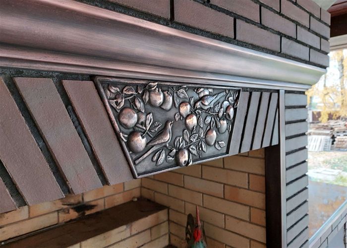 Оформление каминов