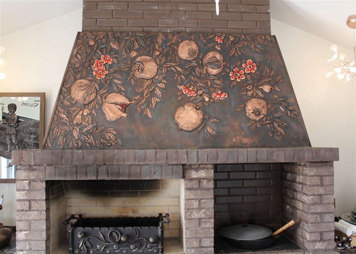 Оформление каминов