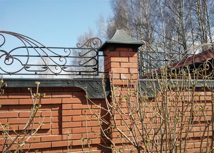 Колпаки заборные и отливы