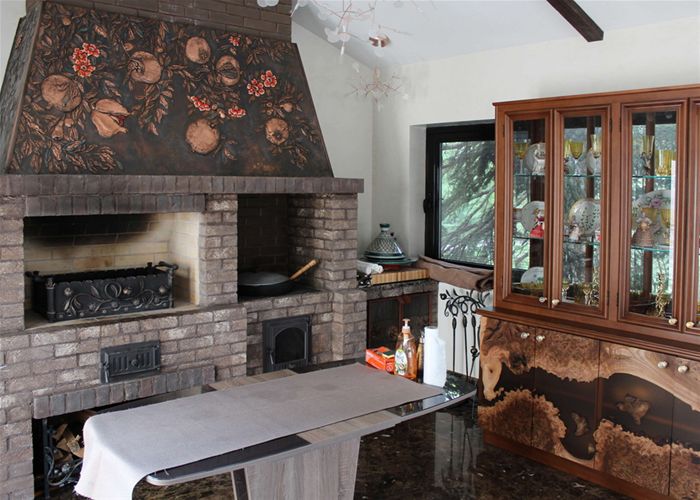 Оформление каминов