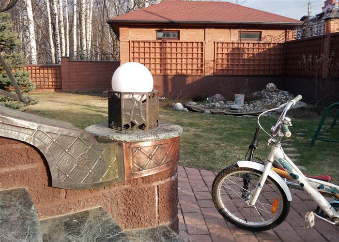 Колпаки заборные и отливы