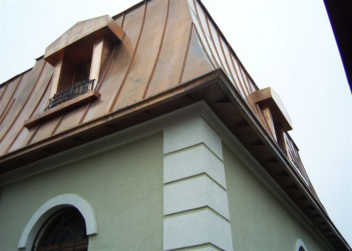 Медная кровля, карнизы, подшивы, сайдинг, крыльца