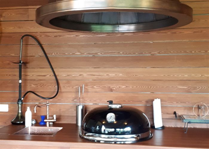 Кухонный медный зонт