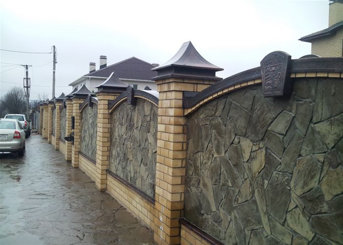 Колпаки заборные и отливы