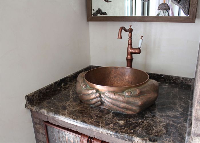 Раковина из меди