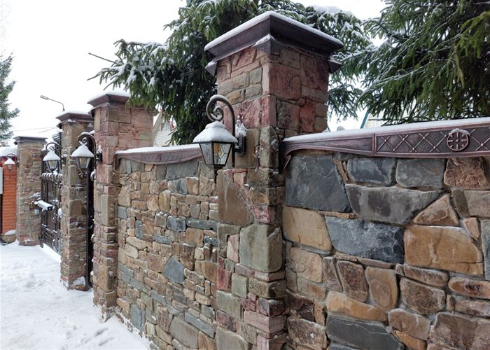 Колпаки заборные и отливы