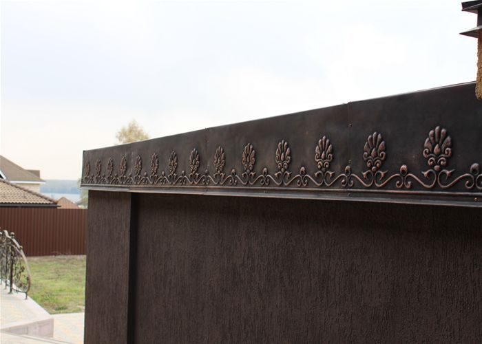 Колпаки заборные и отливы