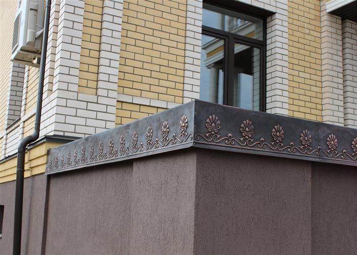 Колпаки заборные и отливы