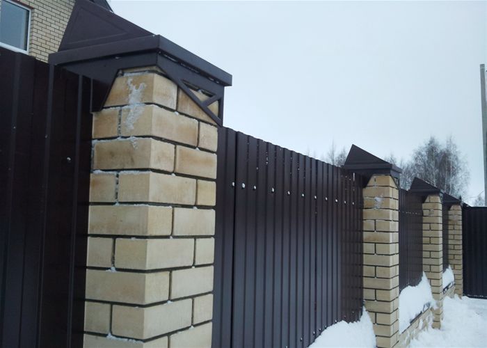 Колпаки заборные и отливы