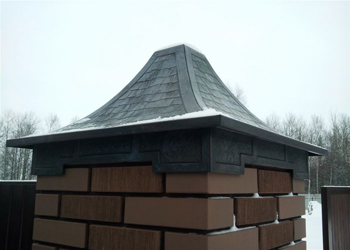 Колпаки заборные и отливы