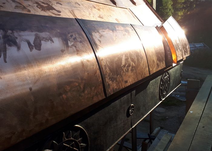 Медная кровля, карнизы, подшивы, сайдинг, крыльца