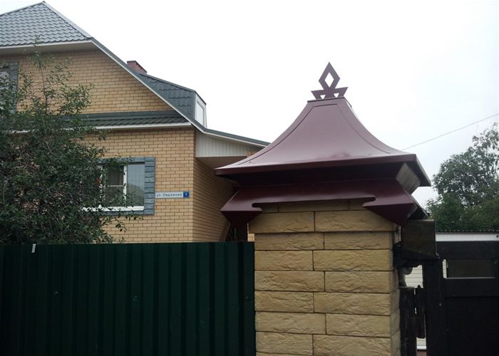 Колпаки заборные и отливы