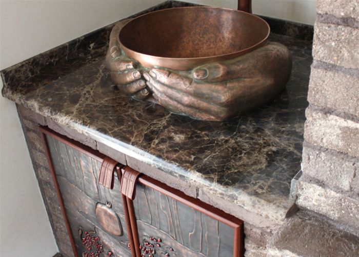 Раковина из меди
