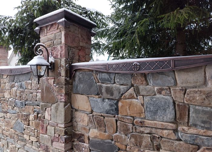 Колпаки заборные и отливы