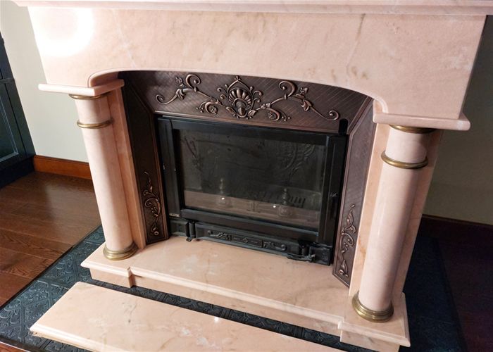 Оформление каминов