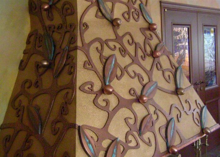 Оформление каминов