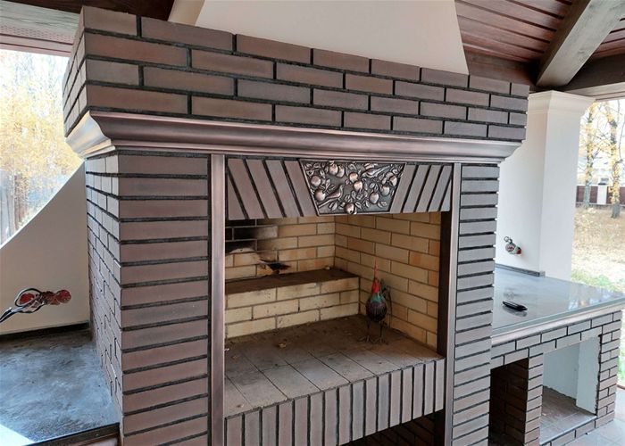 Оформление каминов