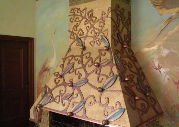 Оформление каминов