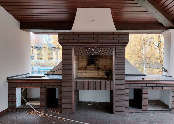 Оформление каминов