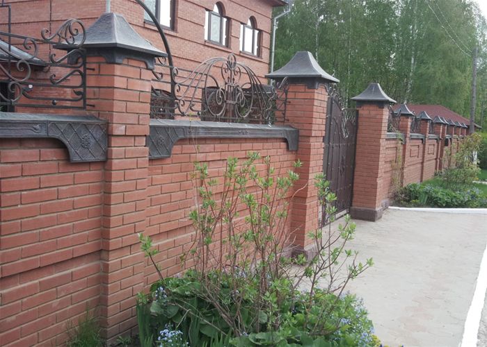 Колпаки заборные и отливы