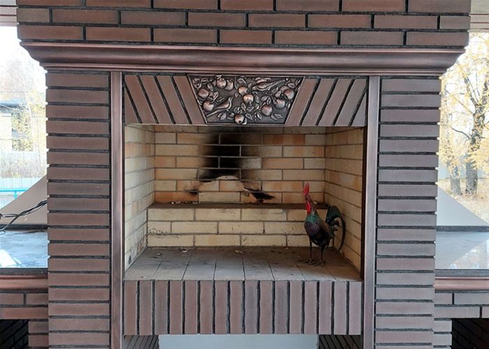 Оформление каминов