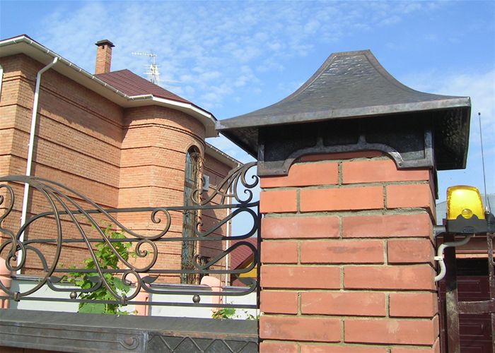 Колпаки заборные и отливы