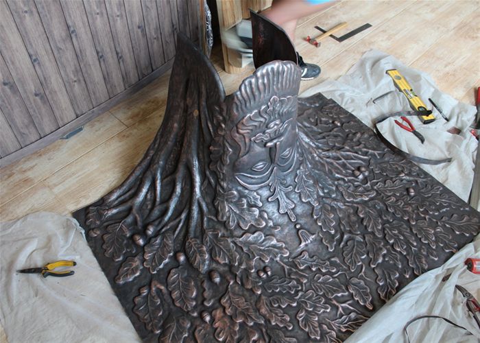 Медь в бане отделка трубы