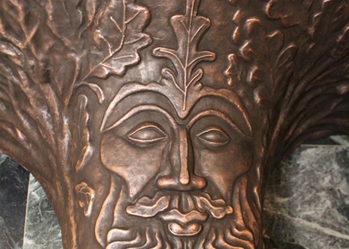 Медь в бане отделка трубы