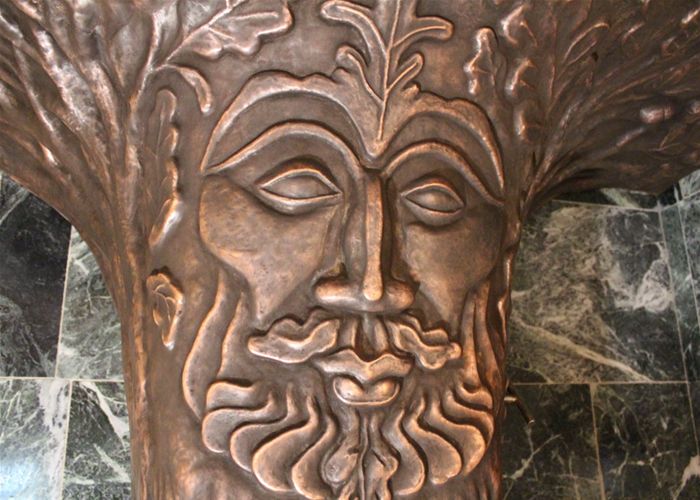 Медь в бане отделка трубы